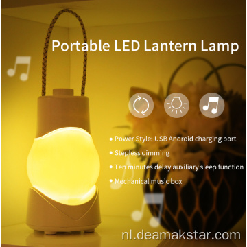 1200 MAH draagbare LED -lantaarnlamp met muziek